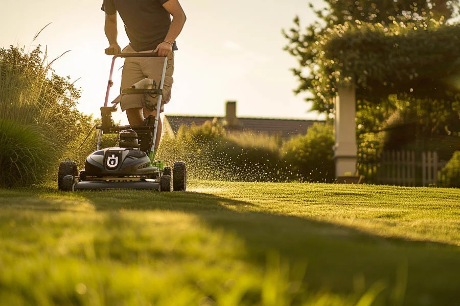 self propelled push lawn mowers