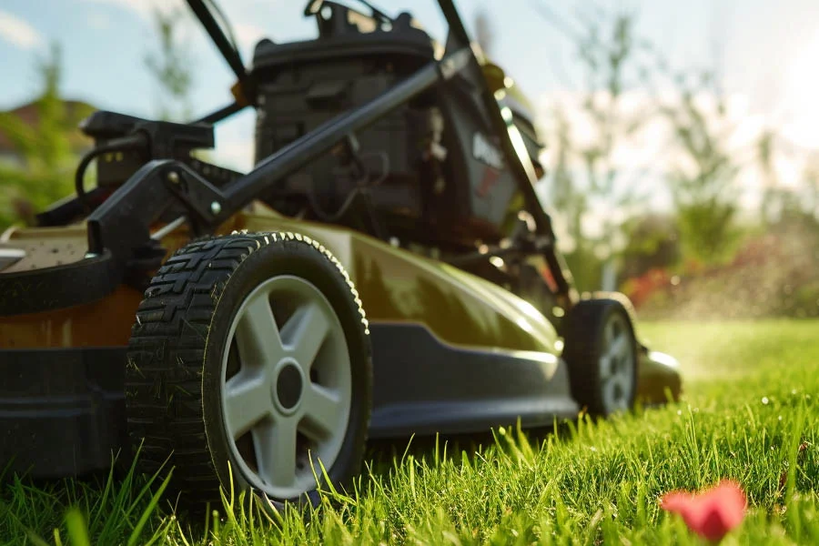 self propelled battery powered lawn mower