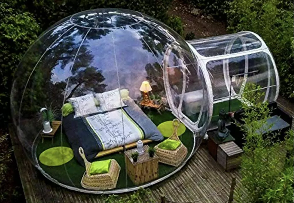 bubble tent glamping