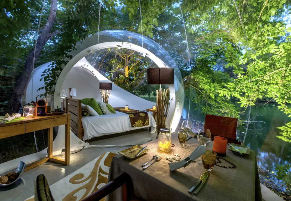 outdoor transparent tent