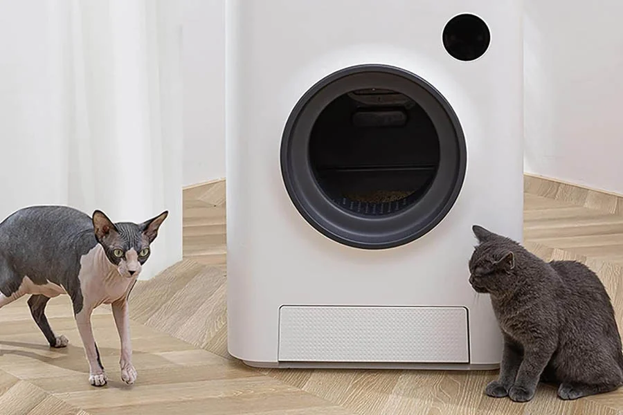 automatic cat litter box for multiple cats