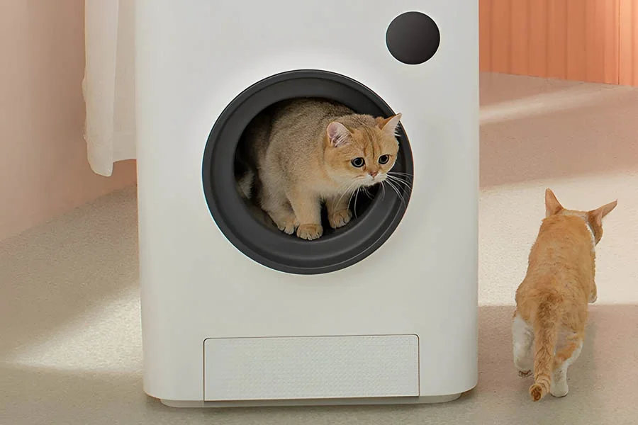 automatic self cleaning cat litter box