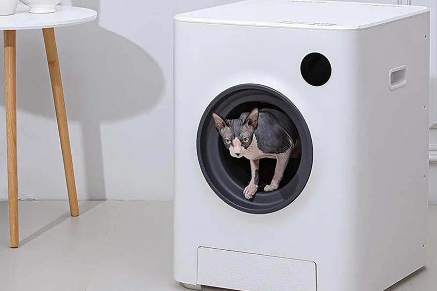 self cleaning litter box for multiple cats