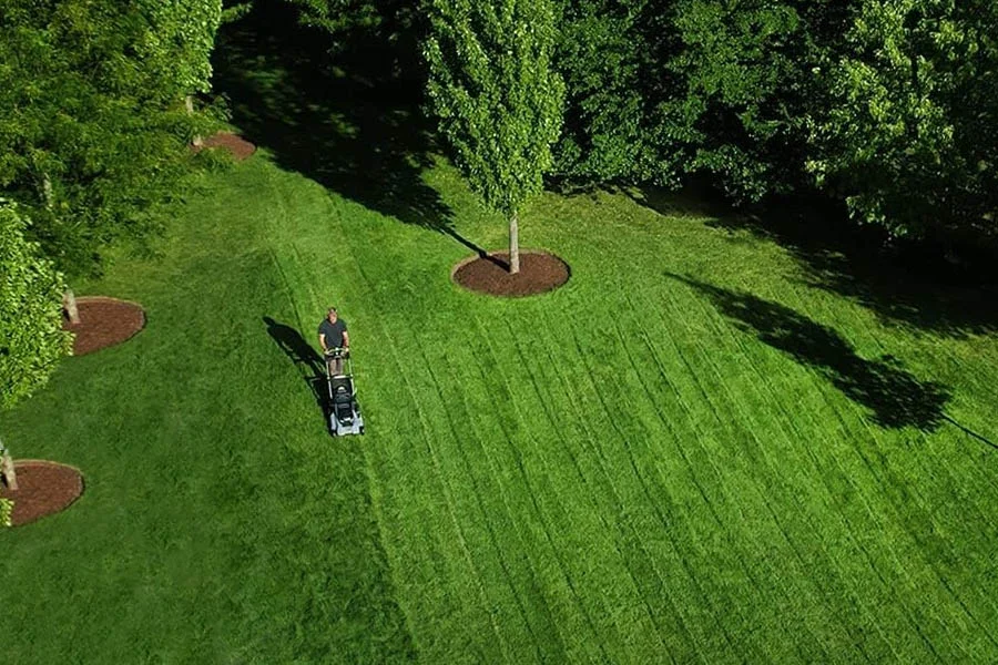 compact electric lawn mower